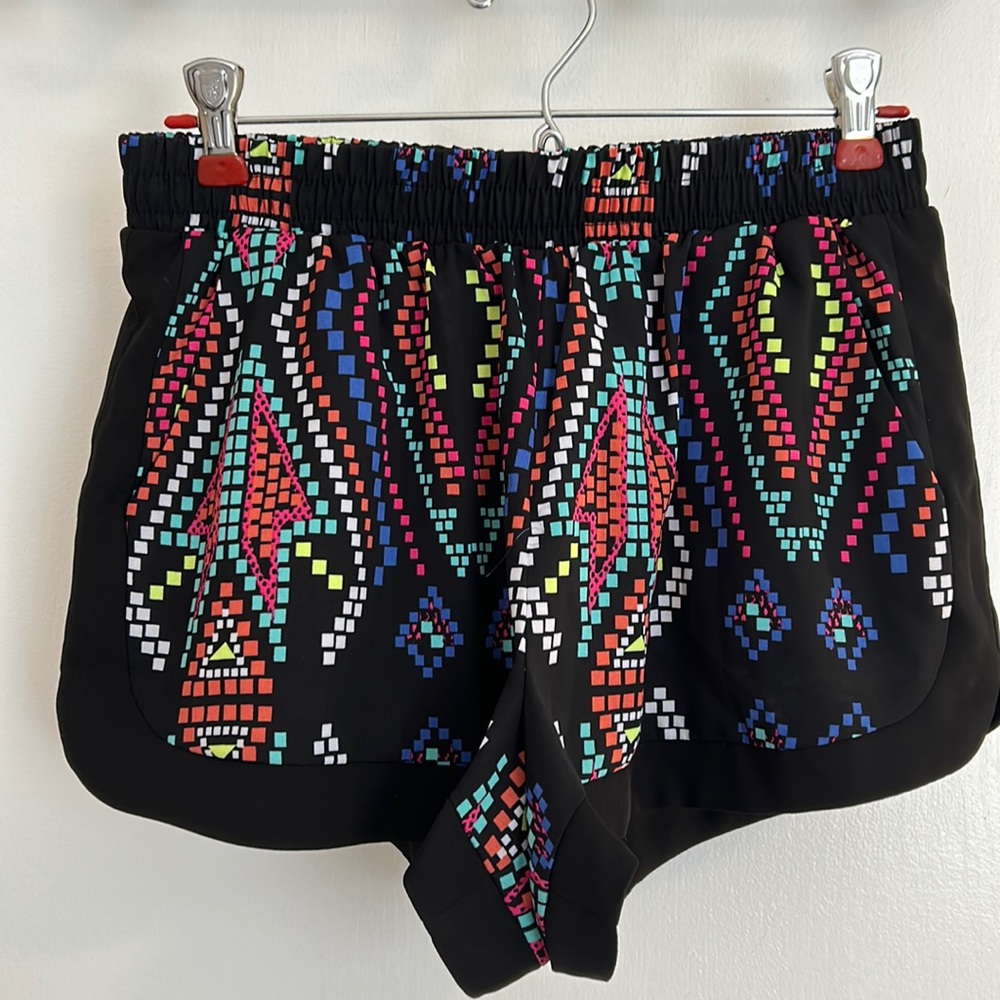 Neon print shorts